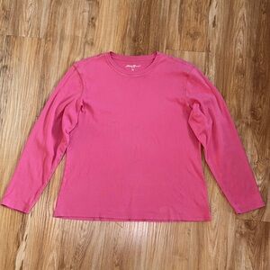 Eddie Bauer Vibrant Pink Crew Neck